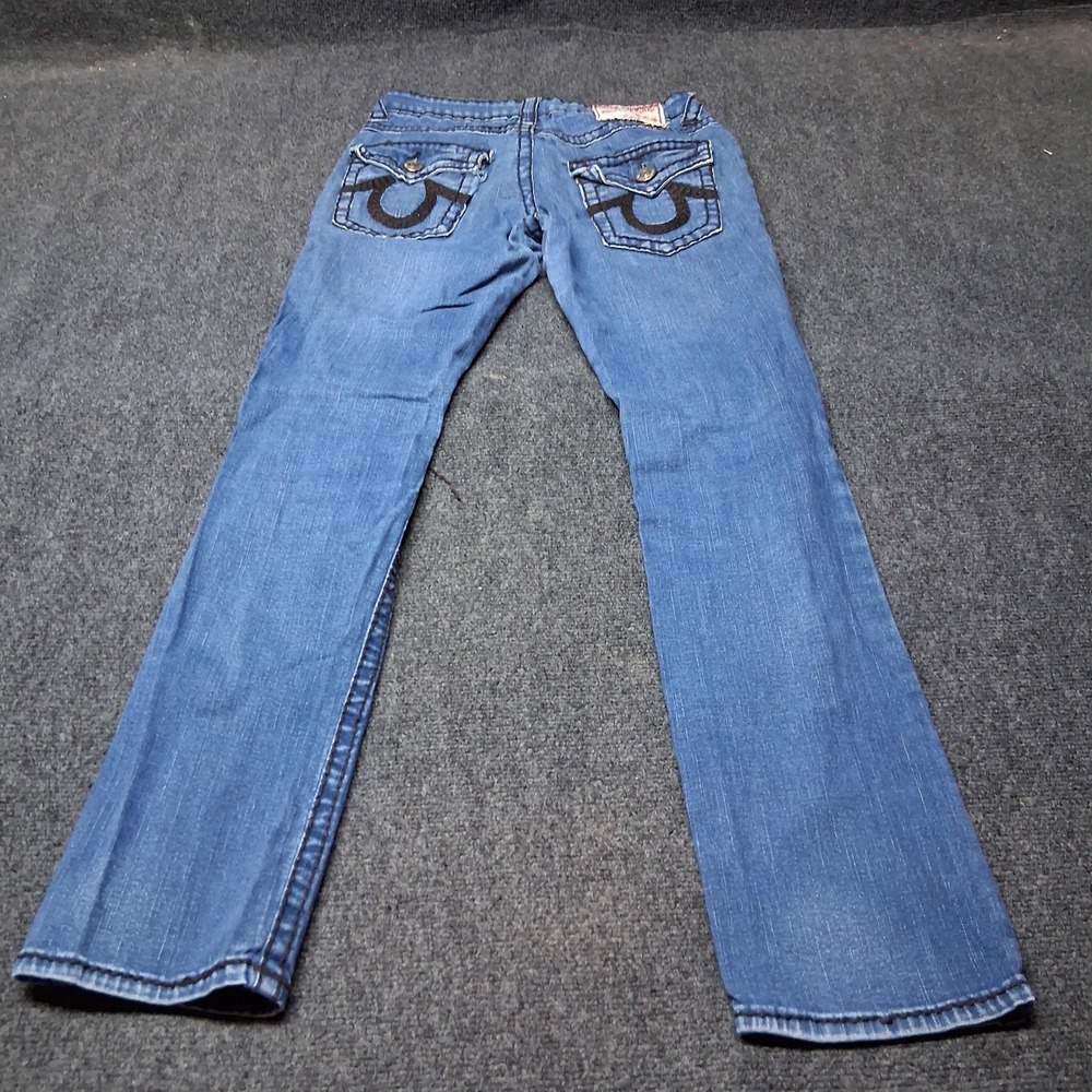 True Religion Jeans Billy Support Blue Womens Size 29 Straight Leg - Picture 7 of 15